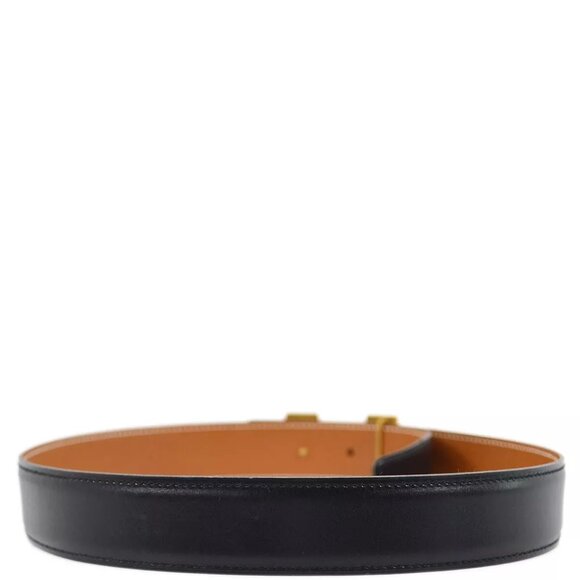 Hermes Black Box Calf Constance Reversible Belt #70 Small Good ◯Y 182276 - Picture 3 of 7